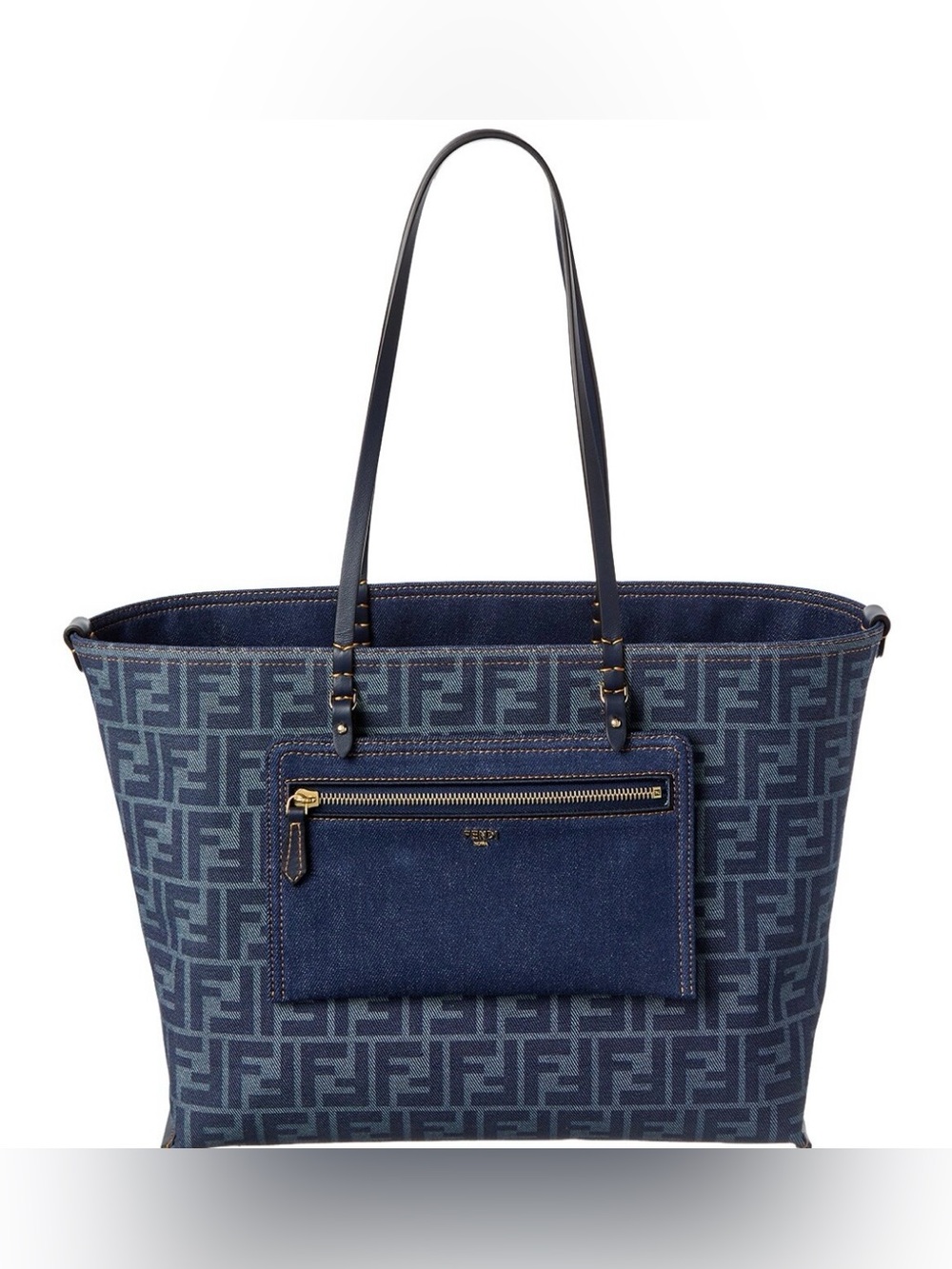 FENDI FF Jacquard Canvas Reversible Tote - New with Tags - Picture 2 of 11